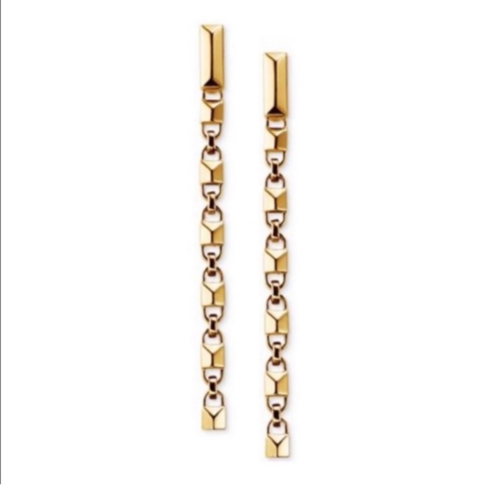 Michael Kors Mercer Link 14k Gold-plated Sterling Silver Drop Earrings